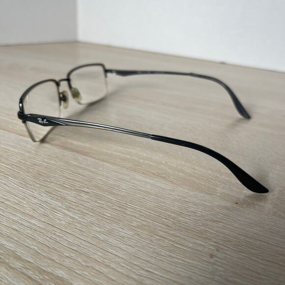 Ray-Ban RB6154 2576 Eyeglasses Half Rim Black Metal Flex Hinge Frames 54-17-140 - Picture 8 of 9